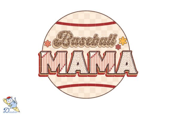 Baseball Mama: A Freehand Ink and Watercolor Digital Illustration