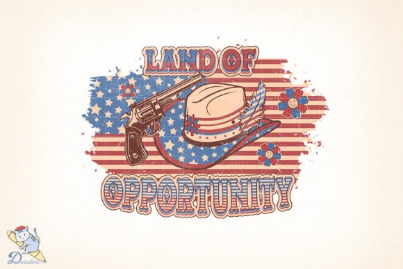 Celebrating the Land of Opportunity: A Hand-Drawn Tribute to the 4th of July