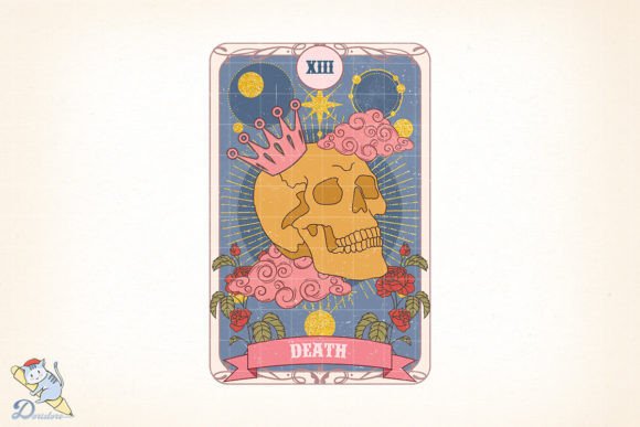 Death Skeleton Tarot Card: A Digital Art Evaluation