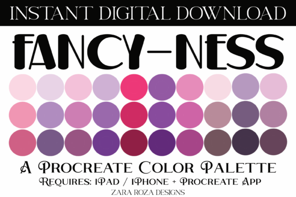Fancy-ness Procreate Color Palette