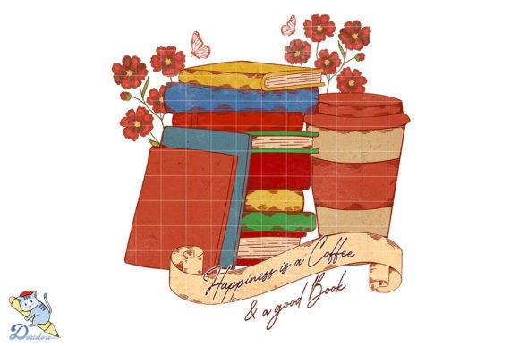Happiness is a Coffee and a Good Book: A Digital Art Journey