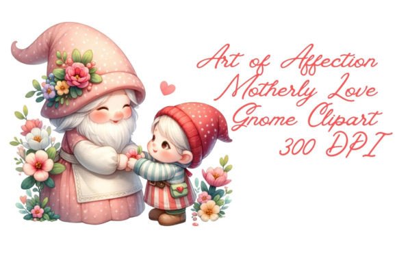 Motherly Love Gnome Clipart Sublimation