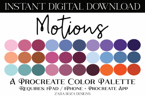 Motions Procreate Color Palette: A Vibrant Digital Toolkit