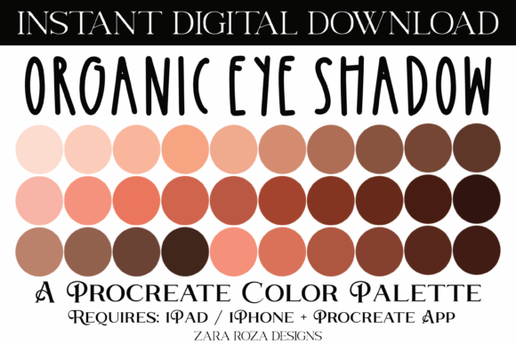 Organic Eye Shadow Procreate Palette: A Practical Review for Digital Artists