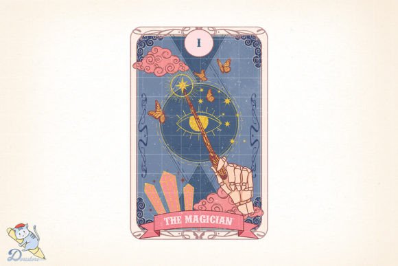The Magician Skeleton Tarot Card: A Digital Asset for Creators