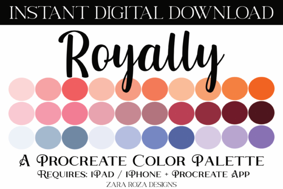 The Royally Procreate Color Palette: A Masterpiece for Modern Digital Creators