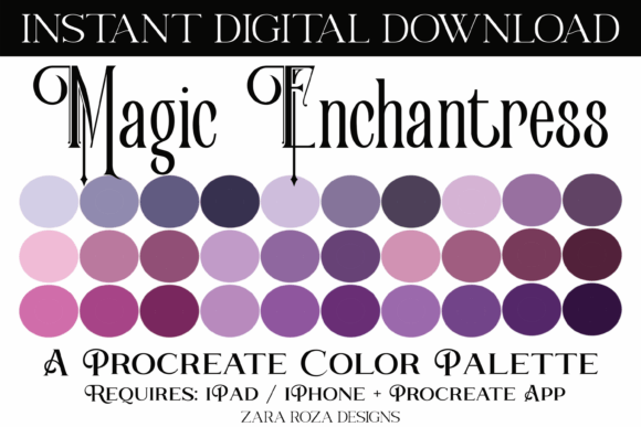 Unlock Magic Enchantress Procreate Palette